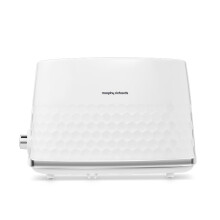 Morphy Richards Hive 2 Slice Toaster, Variable Browning, Removable Crumb Tray, Cancel, Defrost, Reheat, Anti-jam feature, Gloss Finish, 850W, White, 2