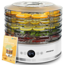 Aigostar 5 Tier Food Dehydrator with Fan Mode, Recipe Book & LED Display
