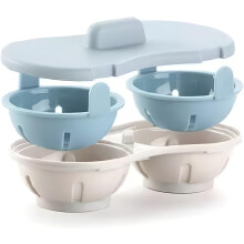 CLOVE Eggcellent Microwave Egg Poachers 2 Cups BPA-Free Dishwasher Safe