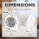 Status Status Portable Fan Heater, Single Position, Cooling Fan Mode 3