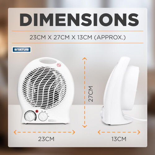 Status Status Portable Fan Heater, Single Position, Cooling Fan Mode 2