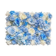 Fleur artificielle de fond de mariage, tissu de soie, 60x40cm, bleu ciel