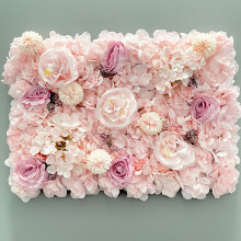 Fleur artificielle Rose, 60x40cm, en tissu de soie, décoration de mur pour mariage