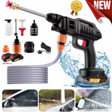 2 Battery Portable Cordless Car High Pressure Washer Jet Water Wash Cleaner Gun