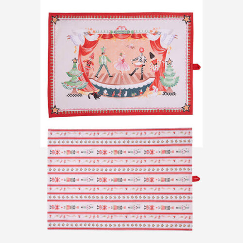 Cath Kidston Nutcracker Set of 2 Tea Towels
