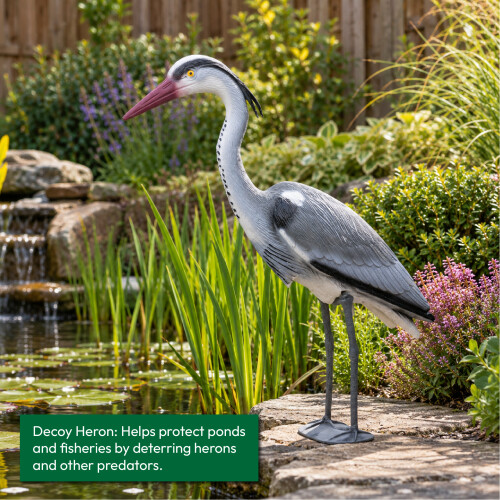 Pisces Pond Decoy Heron Pest Deterrant 1