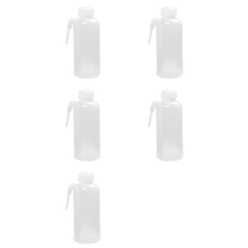5X 500 Ml Botella de Lavado de Plastico
