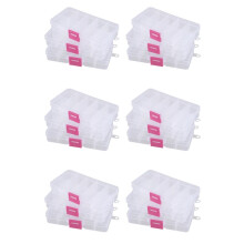 18pcs 10 Grid Electronic Component Parts Kits Plastic Storage Box Case