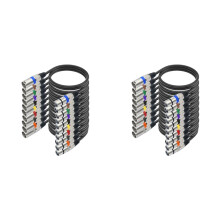 20PCS DMX512 XLR Cable Male to Female Audio Cable 3 Pin DMX Cable for Microphone Mixer Amplifier 1.5m