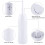Bidet portable de voyage, 400 ml, avec buse rétractable et sac, blanc 3