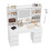 Dressing Table with Lights, Storage Behind the Mirror, 7 Drawers 3