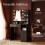 Dressing Table with Mirror and Bulb Lights, Vanity Table 5