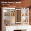 Dressing Table with Lights, Storage Behind the Mirror, 7 Drawers 4
