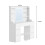 Dressing Table with Mirror, Adjustable LED Lights, 7 Drawers 2