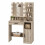 Dressing Table with Mirror and Bulb Lights, Vanity Table 8