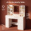 Dressing Table with Large HD Mirror, Vanity Desk with 5 Drawers 5