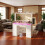 Dressing Table with HD Mirror, RGB Lights, Power Strip 3
