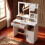 Dressing Table with Mirror and Bulb Lights, Vanity Table 2