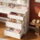 Dressing Table with Bulb Light, Large Mirror Vanity Desk, White 1