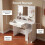 Dressing Table with Mirror and Bulb Lights, Vanity Table 3