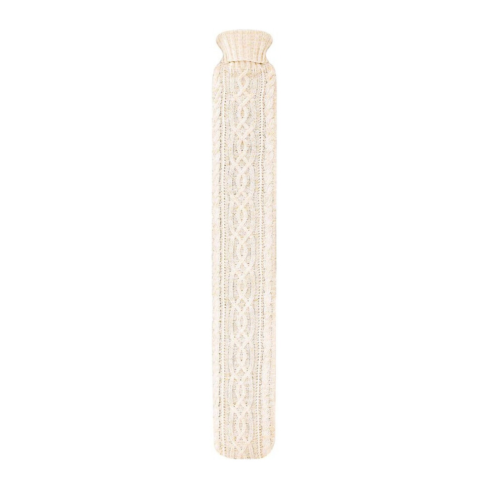 - The Hot Water Bottle Shop Long Hot Water BottleSparkle Magic Collection CoverCream & GoldHws185C - Image 2