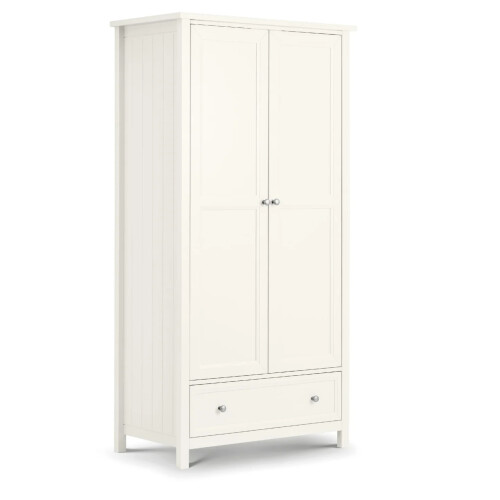 Maine 2 Door Combination Wardrobe - Surf White 1