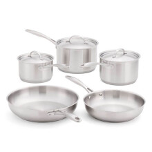Stellar 7000 Profile Matte Silver 5 Piece Cookware Set