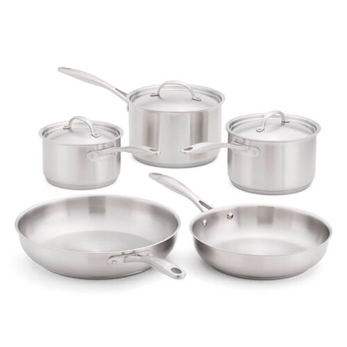 Stellar 7000 Profile Matte Silver 5 Piece Cookware Set
