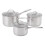 Stellar 7000 Profile Silver 3 Piece Saucepan Set 1