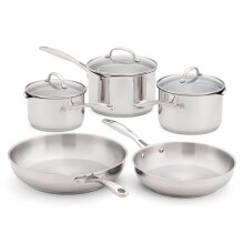 Stellar 7000 Profile Silver 5 Piece Draining Cookware Set
