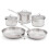 Stellar 7000 Profile Silver 5 Piece Draining Cookware Set 1