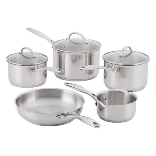 Stellar 7000 Profile Silver 5 Piece Cookware Set