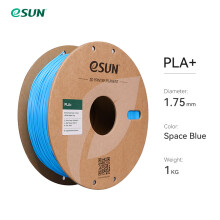 eSUN Filament d'Imprimante 3D PLA+ 1.75 mm, Bobine de 1 kg, Haute Vitesse, Précision +/- 0,03 mm, Bleu