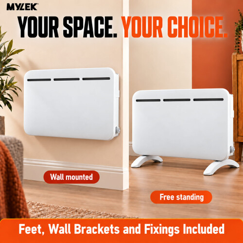 MYLEK (1.5kW) MYLEK LED Panel Heater - Splashproof (Lot 20) 2