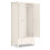 Maine 2 Door Combination Wardrobe - Surf White 4