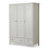 Maine 3 Door Combination Wardrobe - Dove Grey 2