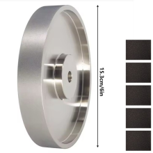 6 Inch CBN Grinding Wheel 1" Arbor 1000 Grit for Sharpening High Speed Steel