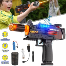 Electric Water Gun Automatic Water Gun Pistols Water Blaster w/Lighting Effects