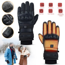 Heated Gloves Electric Ski Gloves 3 Levels Waterproof Heated Warm Gloves for Ski