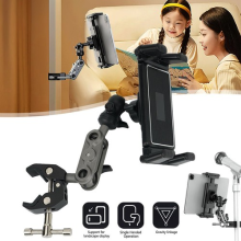 Phone Tablet Holder iPad Holder for Exercise Bike Mic Stand Tablet Mount Clamp