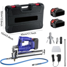 21V Grease Gun 2*3000mAh Battery Electric 10000PSI High Efficient Grease Gun Kit