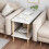 Narrow Side Table Bedside End Table Small Space 1