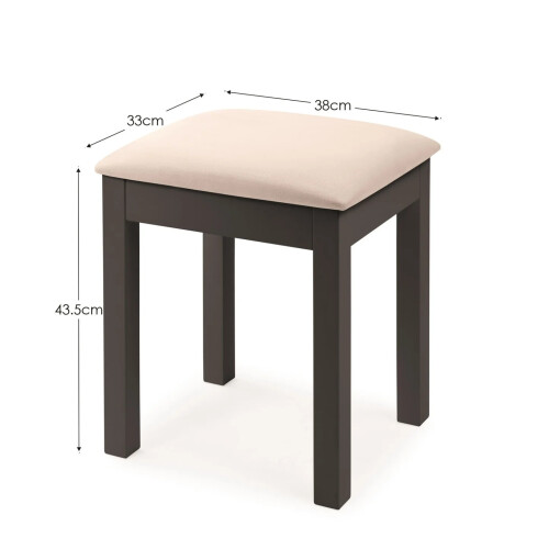 Maine Dressing Stool - Anthracite 2
