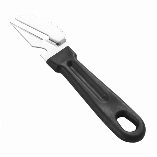 Vegetable Peeler with Fish Scale Remover – 3 Function Stainless Steel(Black)