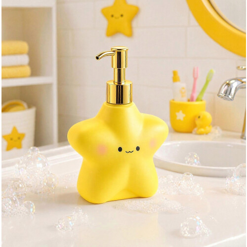 Flacone vuoto con dosatore – Design grazioso e facile da pulire – per casa e viaggi Bagno (Oro) 1