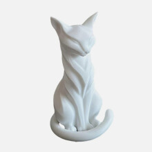 Statuetta di gatto moderna – Stampa 3D creativa e compatta – per amanti dei gatti e regalo, decorazione per la casa, ornamento da scrivania
