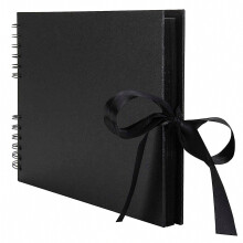 Scrapbook Photo Album, 80 Pages Handmade Diy Album Craft Paper, 12.4" L X 8.27" W For Memory Book Wedding