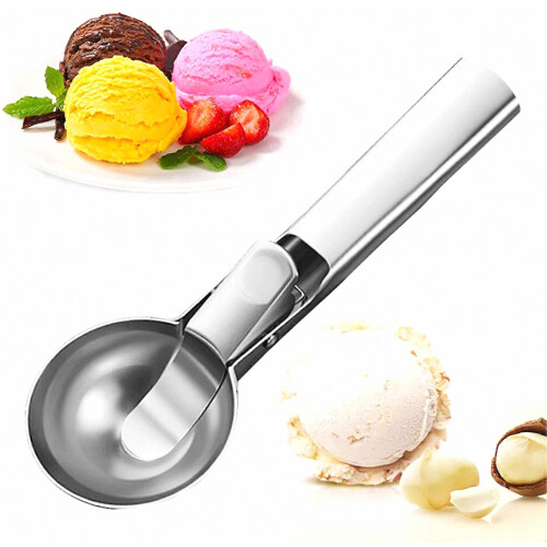 Trigger Release Scoop – Smooth Rebound & Hangable – for Cantaloupe & Cake Batter 1