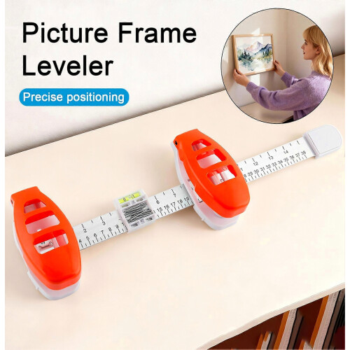 Frame Alignment Tool – Spirit Level Ruler for Hanging – for Mirror Artwork Shelf – Multi Function 2