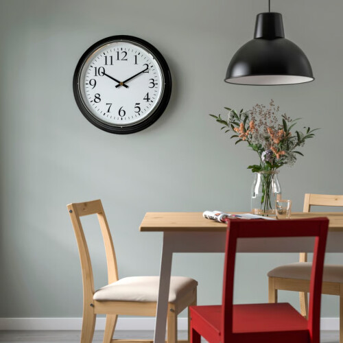 ZRIZAURA BRAVUR Black Wall Clock 59 cm 2